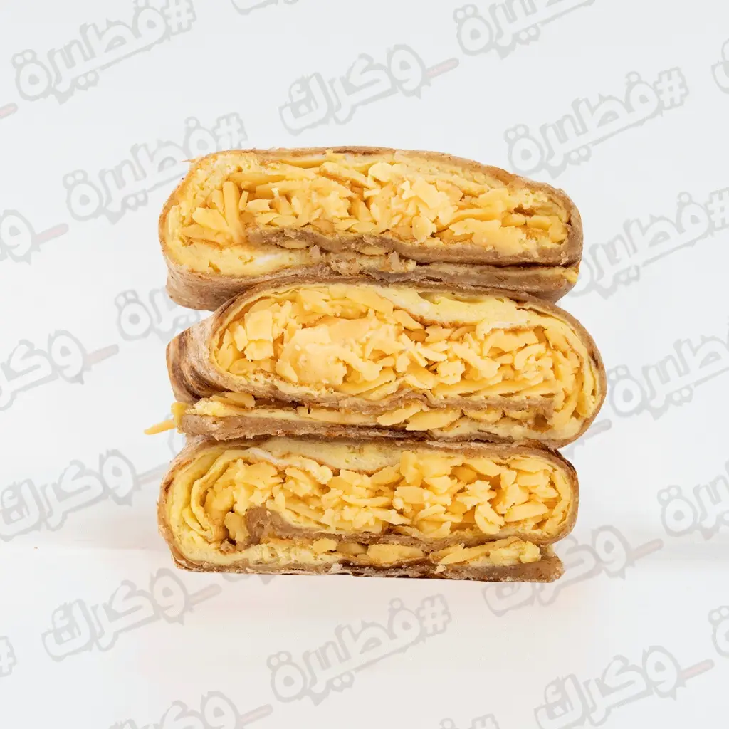 Double Pie With Egg And Double Cheese Cheddar